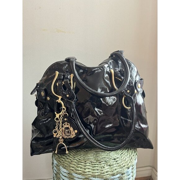 Juicy couture patent leather Black Shoulder Bag - Picture 1 of 16